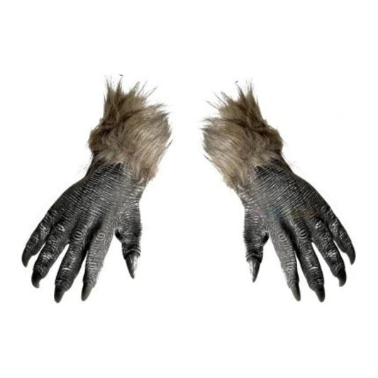 Guantes Garras De Lobo Para Disfraz Gris Oscuro