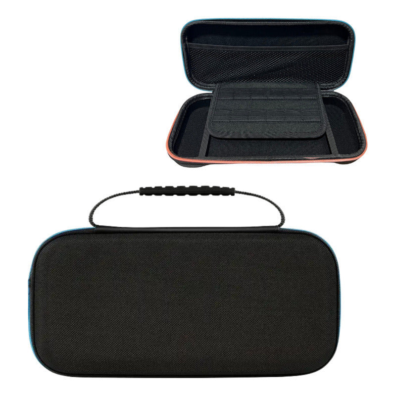 Estuche Protector + Lámina Mica Compatible N-switch 2 Negro/ Celeste Naranjo