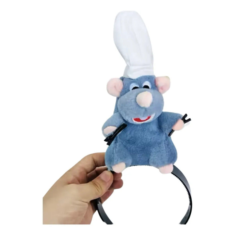 Cintillo Ratatouille Para Pelo Adorno Con Pinches Azul Acero