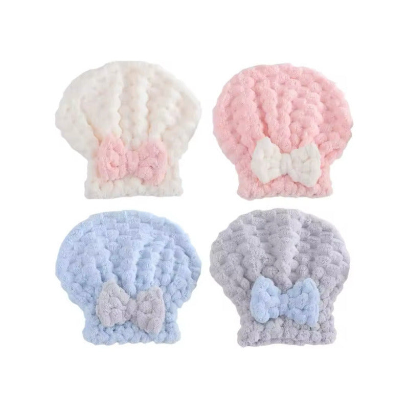 Gorro Toalla Microfibra Para Secar Cabello Ducha Color Variado Lisa
