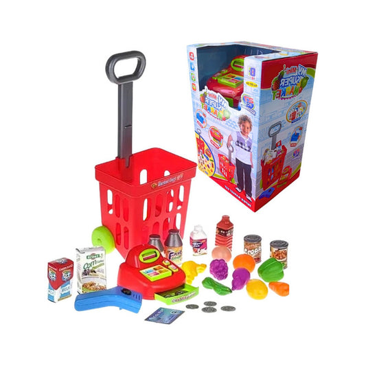 Carrito De Compras Con Caja Registradora Juguete Para Niños