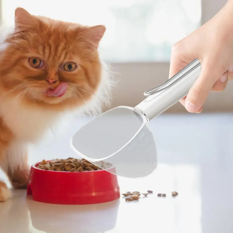 Cuchara Medidora Para Comida Mascotas Transparente