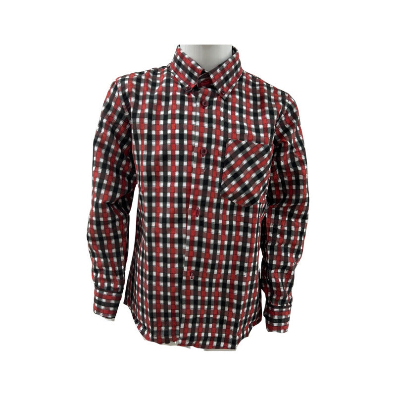 Camisa Cuadrille Trajes Tipicos Fiestas Patrias Niño-juvenil