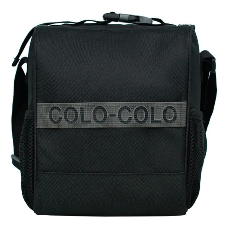 Lonchera Escolar Colo Colo Moose Cc Equipos Fanatikos Color Negro Liso