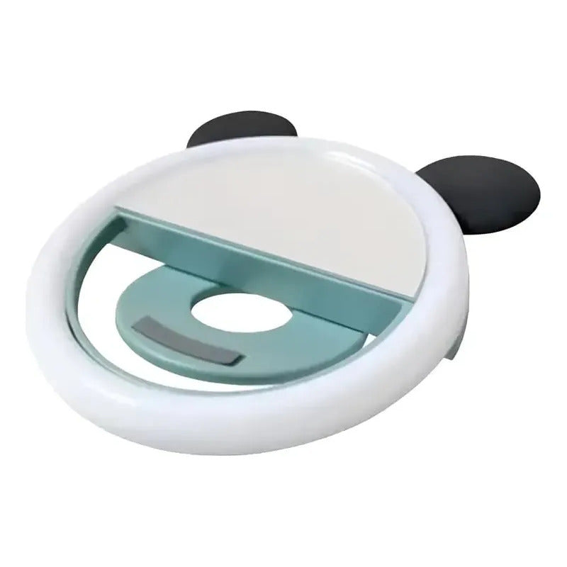 Luz De Aro Mini Portátil Con Clip Recargable Usb Teléfono Gris Oscuro