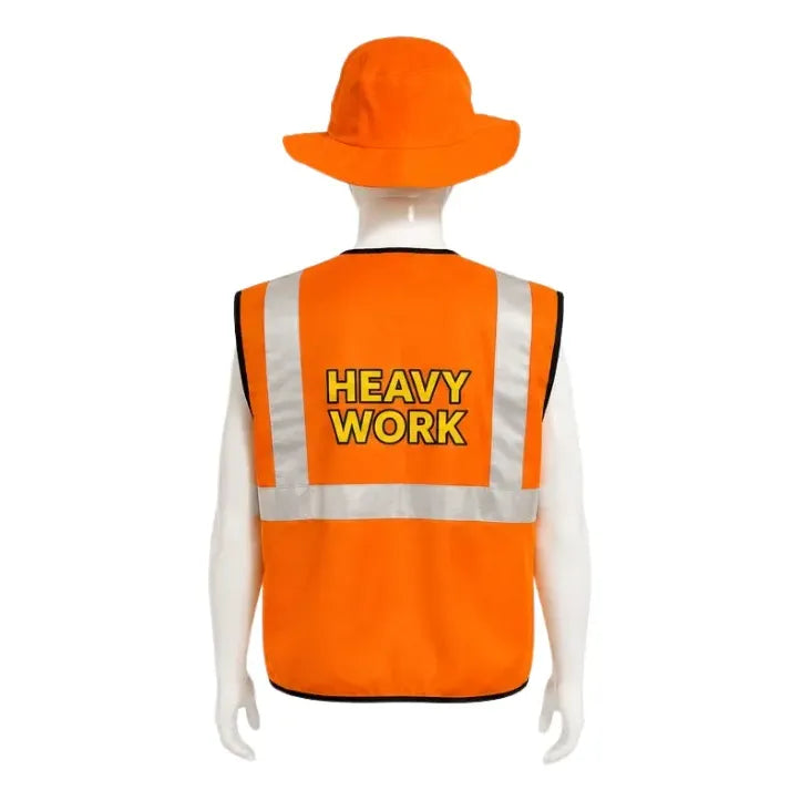 Disfraz De Maestro Constructor + Herramientas De Juguete Naranja 5-6
