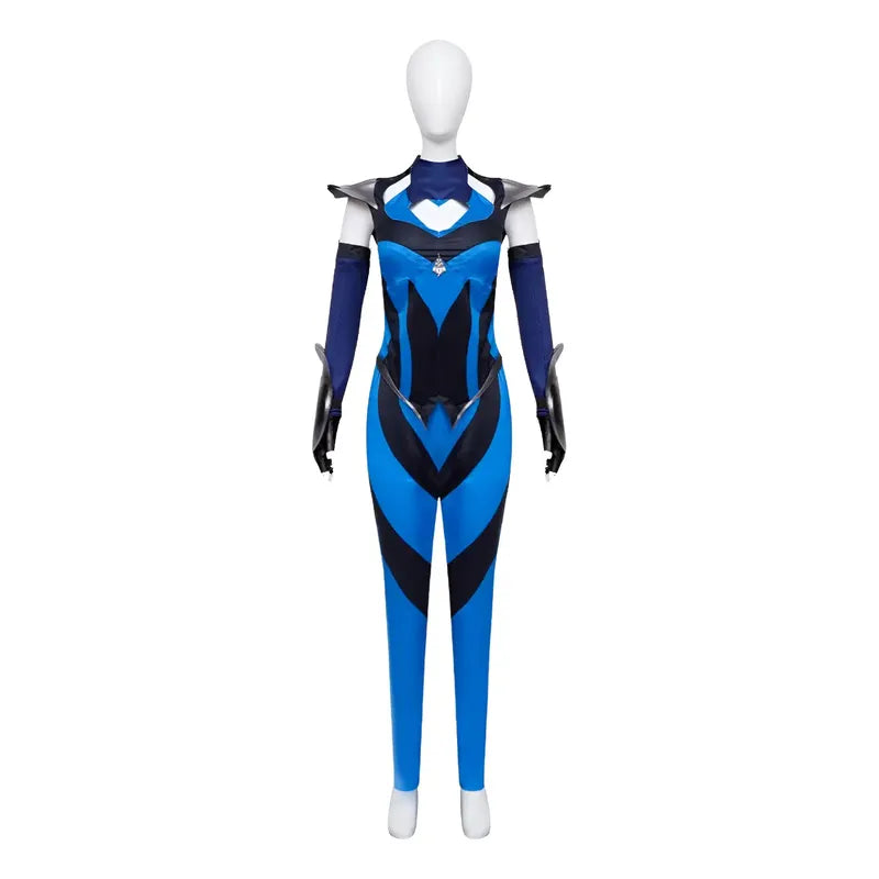 Disfraz Kitana Mortal Kombat Mujer Azul M