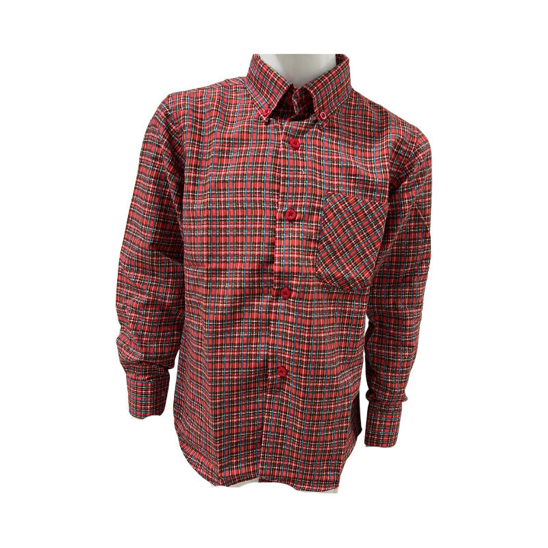 Camisa Cuadrille Trajes Tipicos Fiestas Patrias Niño-juvenil