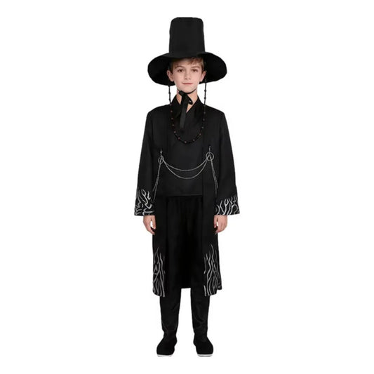 Disfraz Saja Boys K- Pop Cosplay Niños Negro 10-12