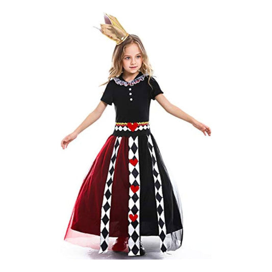 Disfraz Reina De Corazones Cosplay Niña