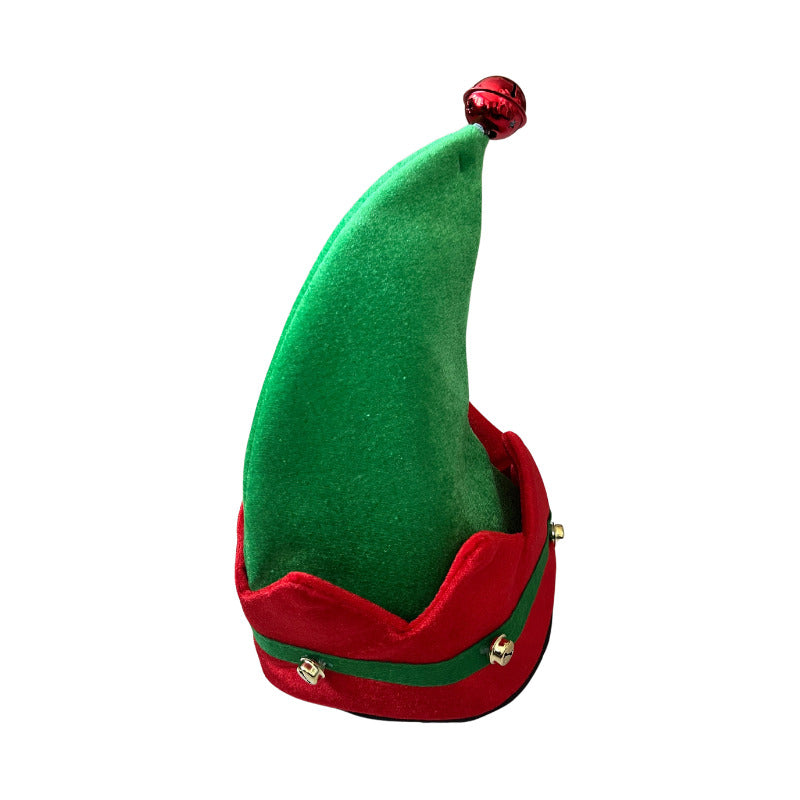 Gorro Espuma Elfo Cascabel Navidad Color Verde Verde