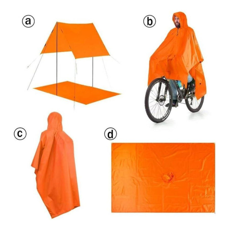 Poncho Impermeable Sin Olor Suave Capa  Multifuncion