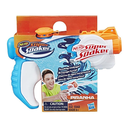 Lanzador De Agua Hasbro E2769 Nerf Super Soaker Piranha Color Azul Claro