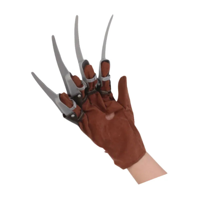 Set Disfraz Freddy Krueger Sombrero Y Guante Garras Cafe Standar