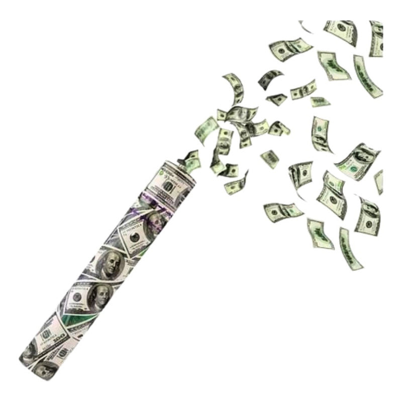Lanza Confeti Dolar Falso Cotillon Año Nuevo Fiestas 60 Cm