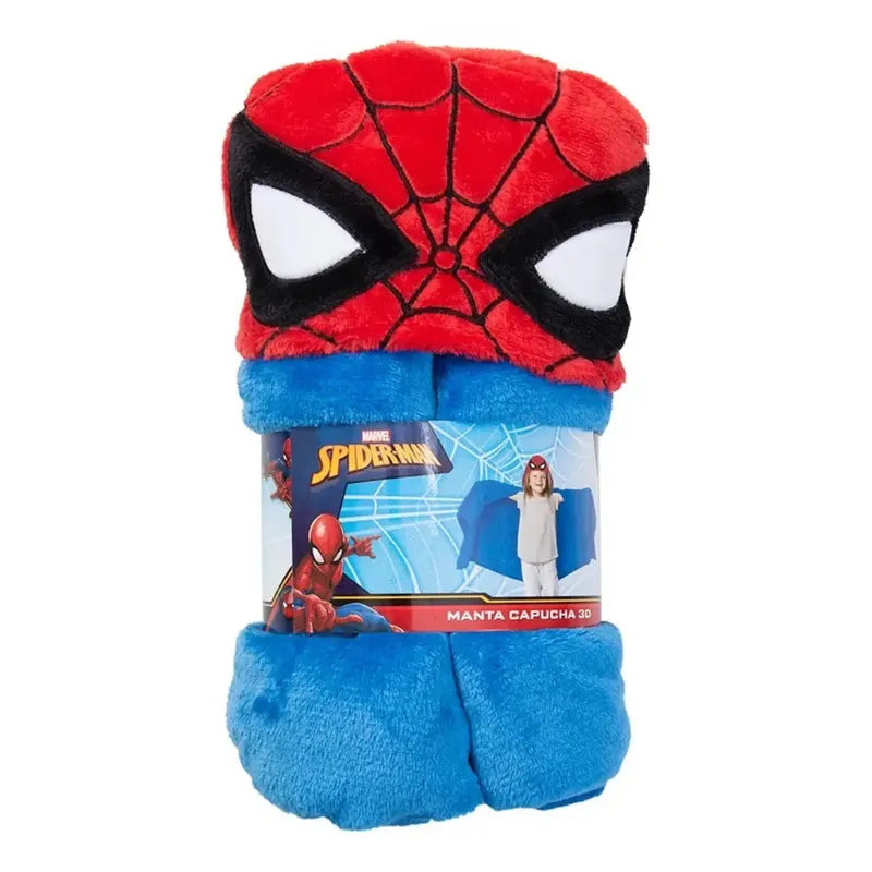 Manta Con Capucha 3d Para Niños Variedad De Diseños Color Rojo Spiderman