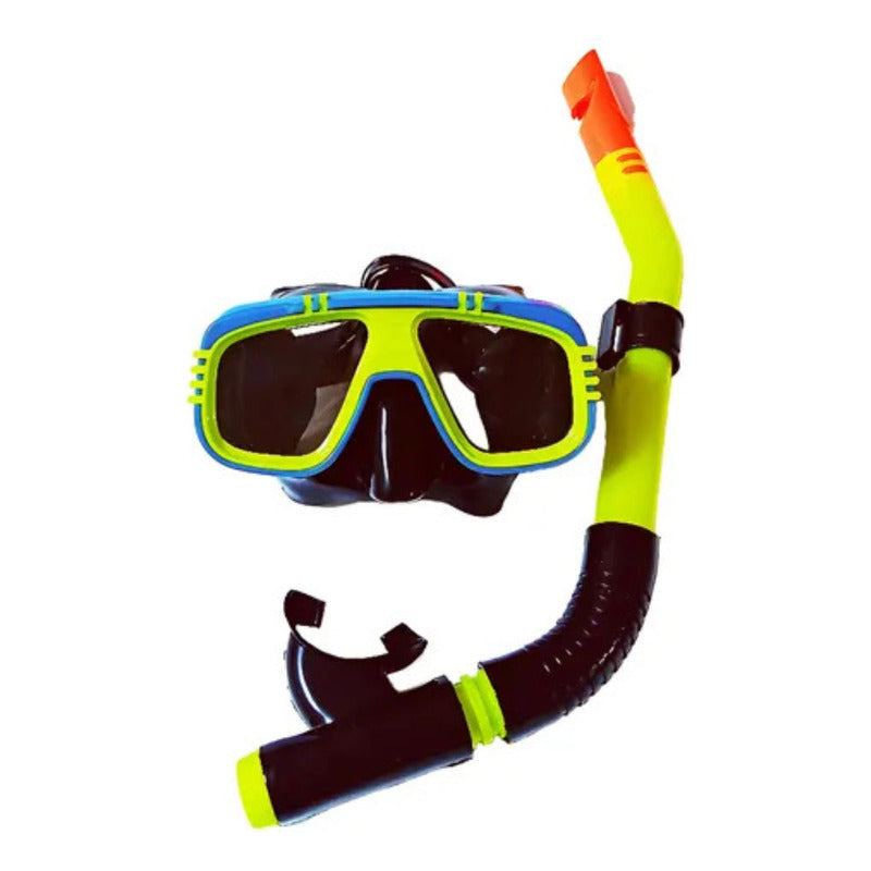 Gafas Buceo Visores De Snorkel Mascara Anti Niebla Amarillo