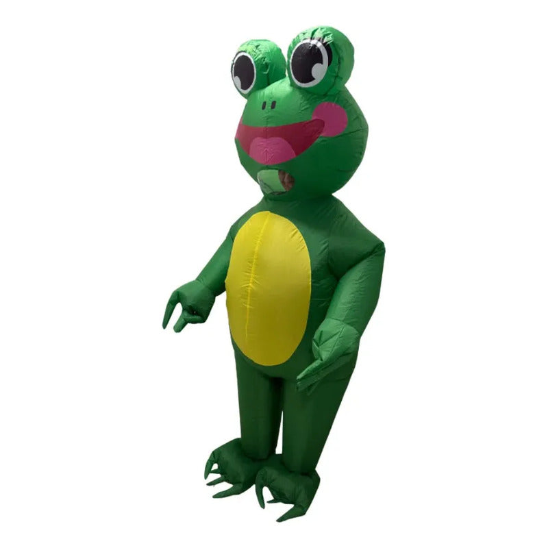 Disfraz Inflabe De Sapo-rana Para Adulto Verde Adulto 160-190cm