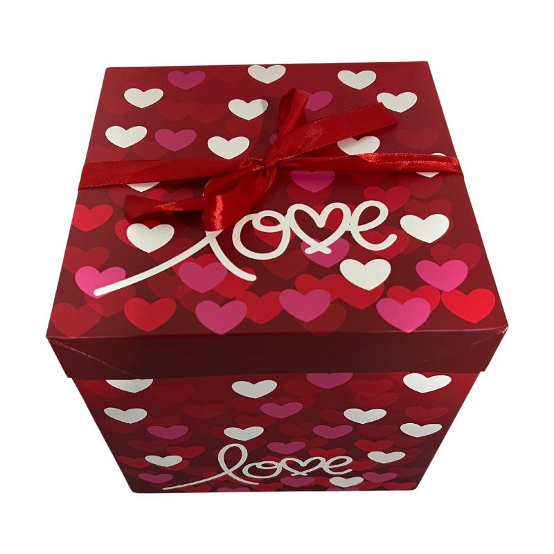 Pack 12 Cajas De Regalo Desayuno Corazones San Valentín 22cm
