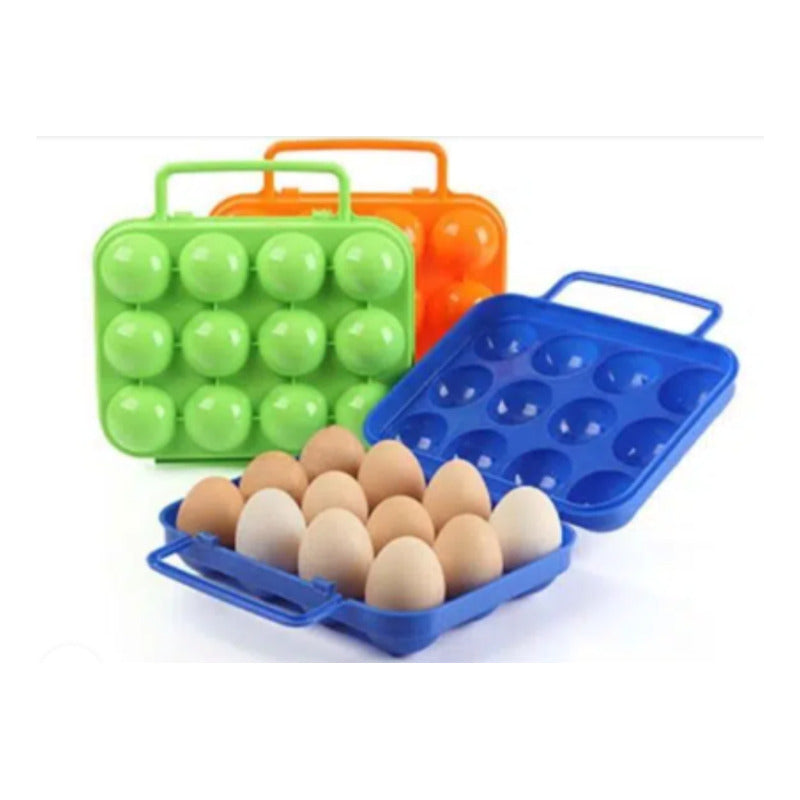Porta Huevos Portatil Capacidad 12 Unidades /camping Picnic Variado