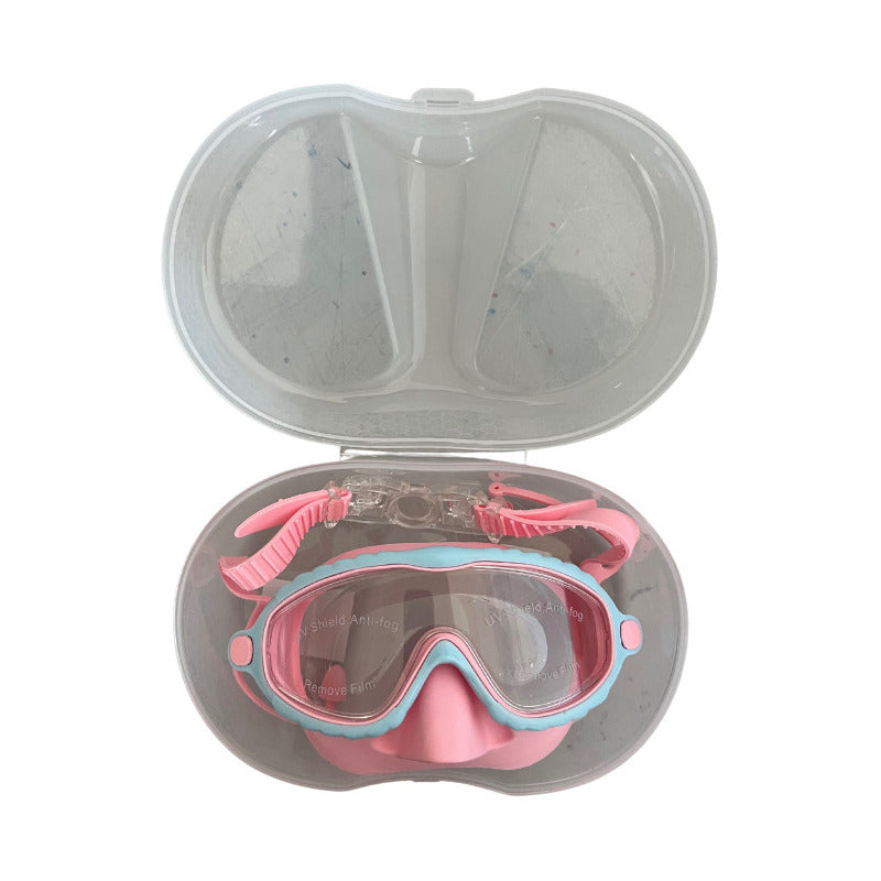 Lentes Natación Niño Gafas De Agua Anti Empañante Unisex Color Rosa