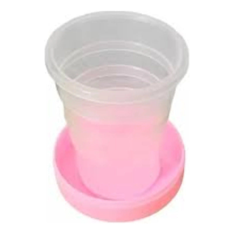 Vaso Plegable Hello Kitty Para Llevar En Tu Cartera Rosa Vaso