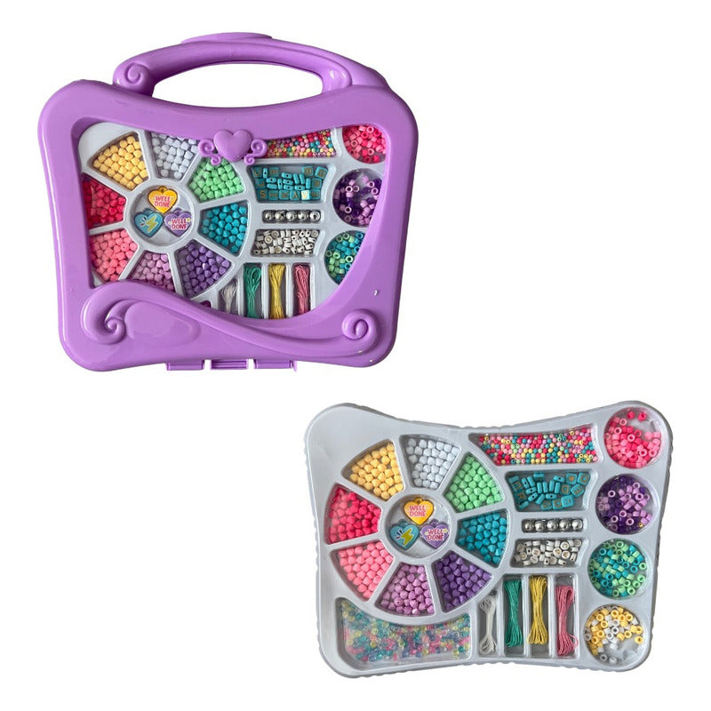 Kit Para Hacer Pulseras Manualidades Juguete Niñas Violeta