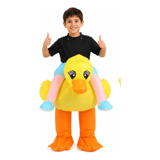 Disfraz Inflable De Pato Amarillo Adulto/ Infantil 120-150cm/infantil