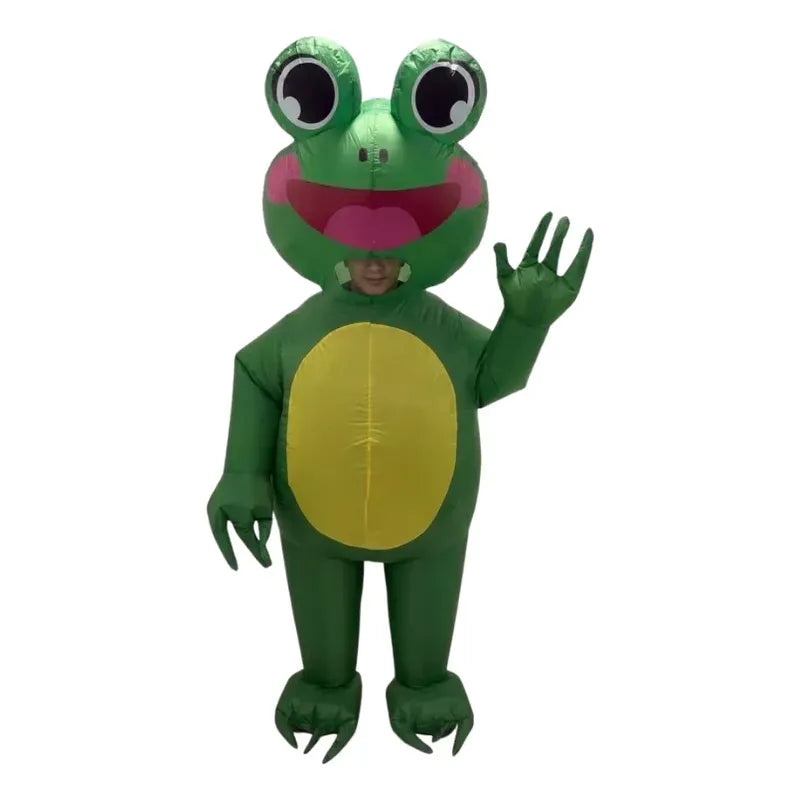 Disfraz Inflabe De Sapo-rana Para Adulto Verde Adulto 160-190cm