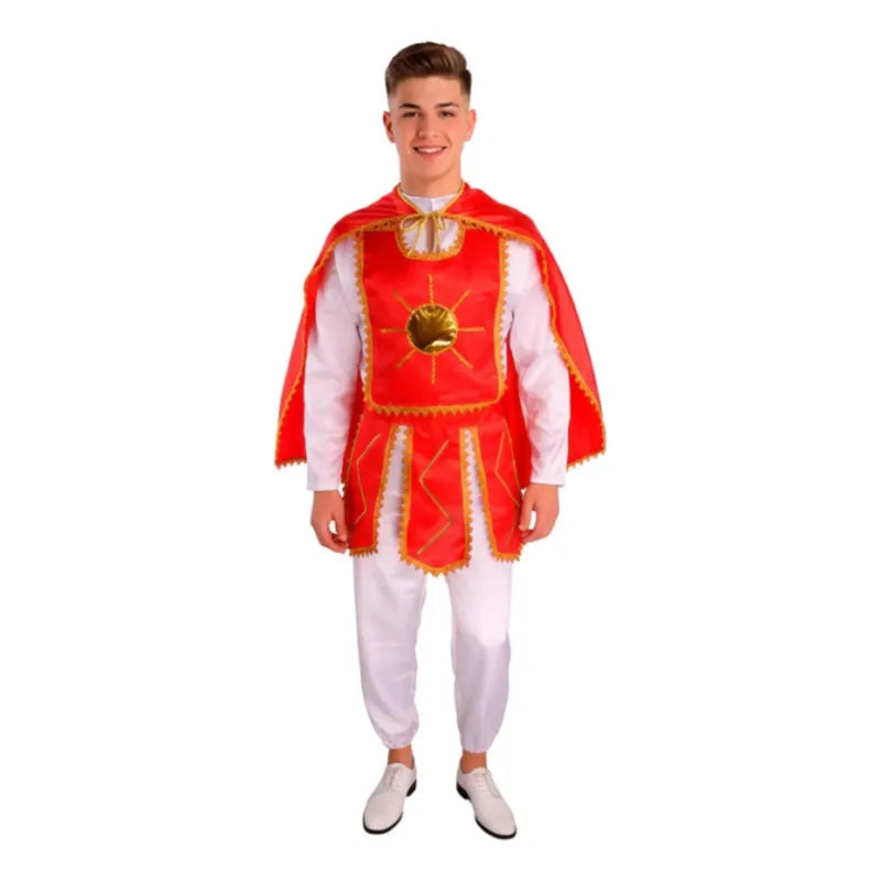 Traje Típico Baile Hombre Tirana Diablada Fiestas Patrias Rojo L