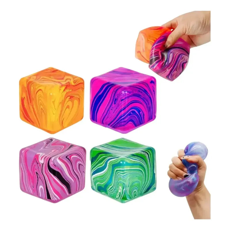 Squishy Cubo De Hielo Silicona Antiestrés Sensorial Varios