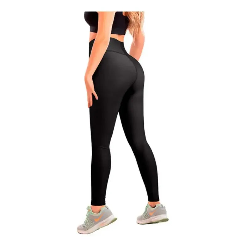 Calza Deportiva Control Abdomen/levanta Gluteos  Negro Lisa M