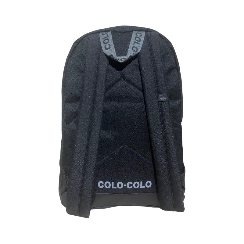 Mochila Escolar Moose Colo Colo Equipos De Futbol Negro Liso