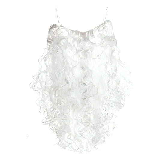 Barba Santa Claus Viejito Pascuero Para Navidad Blanco