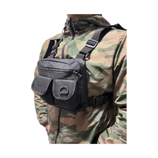 Chaleco Bolso Pecho Porta Radio Tactico Hip Hop Multiuso Cl1