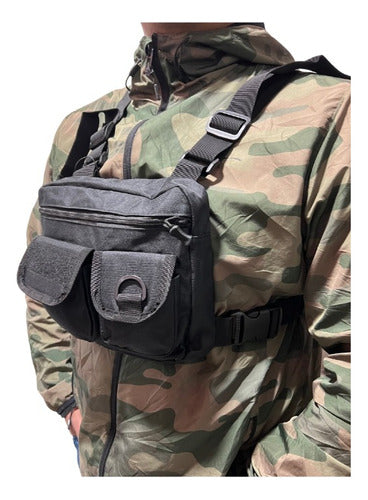 Chaleco Bolso Pecho Porta Radio Tactico Hip Hop Multiuso Cl1