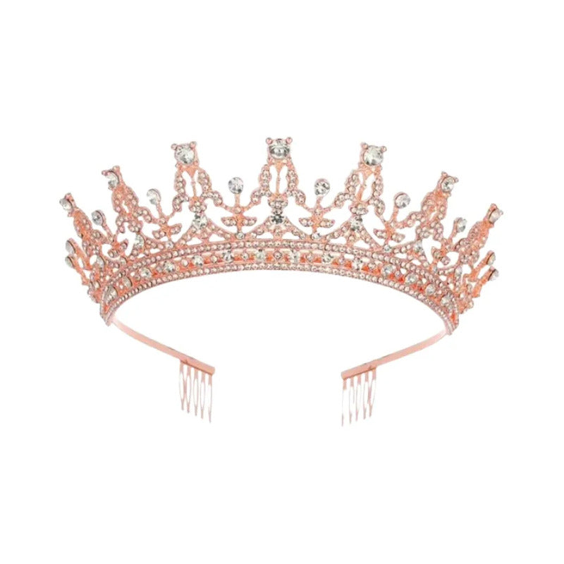 Corona De Reiana Princesa Metalica Accesorio Para Disfraz