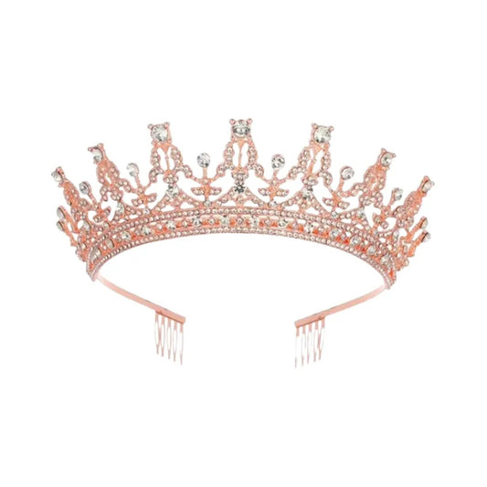 Corona De Reiana Princesa Metalica Accesorio Para Disfraz