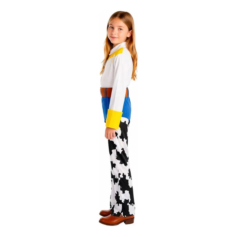 Disfraz De Vaquerita Jessie Niña Azul 10-12