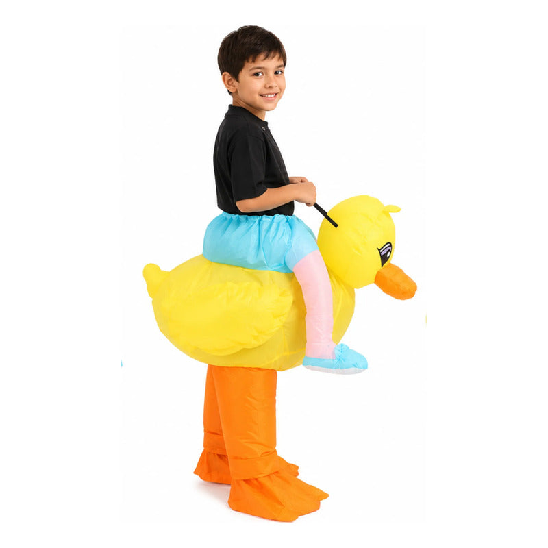 Disfraz Inflable De Pato Amarillo Adulto/ Infantil 120-150cm/infantil