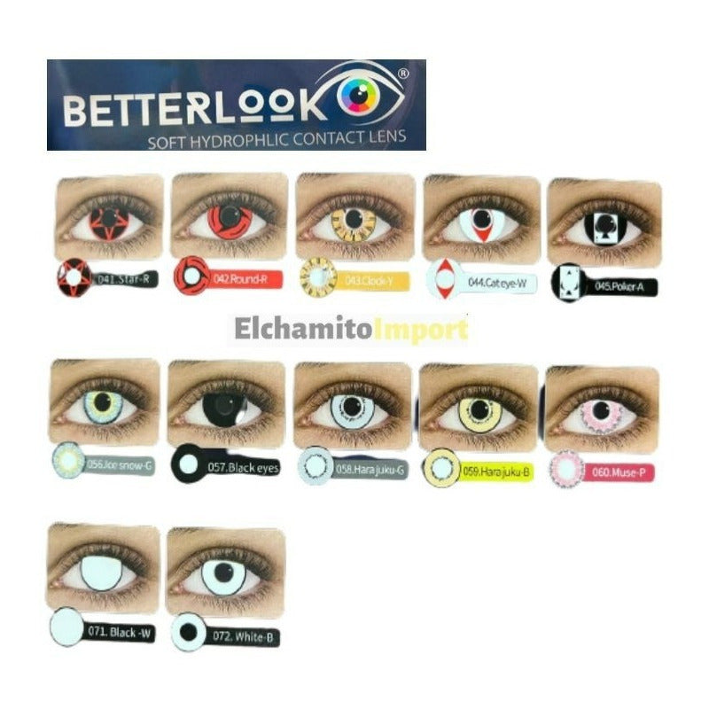 Lentes Contacto Anime Cosplay  Fantasia Halloween