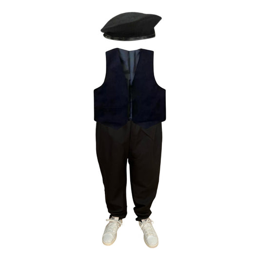 Vestimenta Traje Gaucho Bailes Fiestas Patrias Niños Negro 16