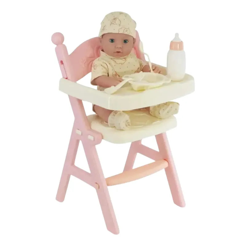 Muñeca Con Silla Para Comer Y Accesorios / Con Sonido