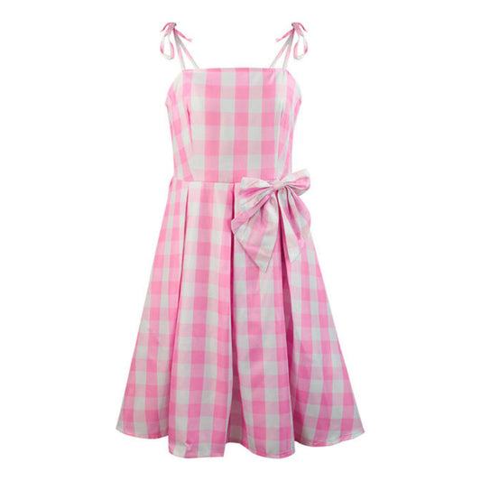 Disfraz Muñeca Vestido Cuadrille La Pelicula Mujer Rosa-cuadrille S