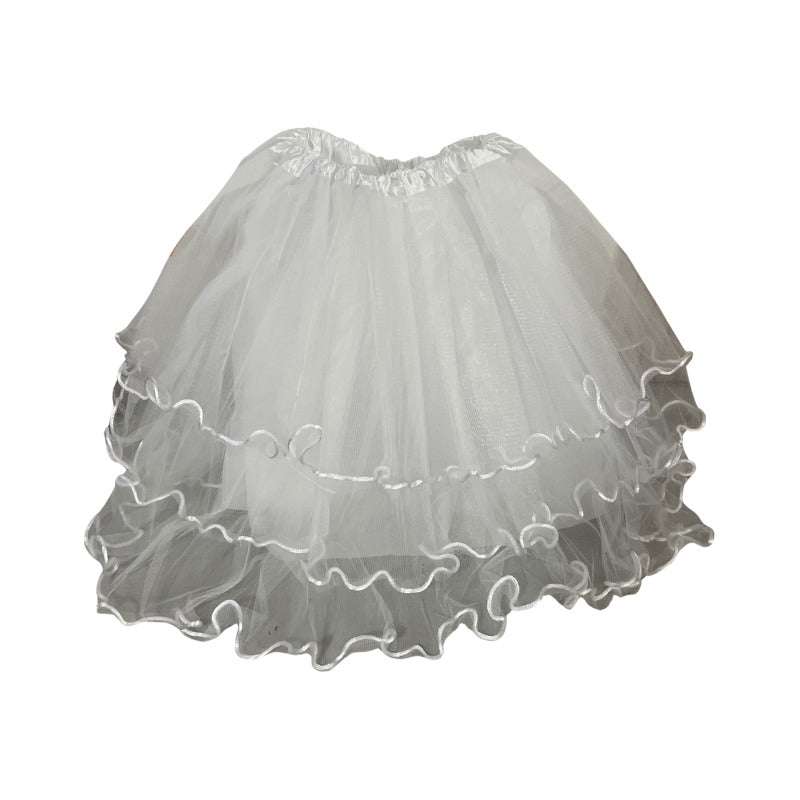 Falso Para Faldas Trajes Tipicos Fiestas Patrias Blanco Liso M