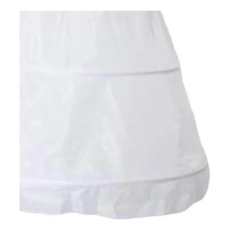 Falso Para Vestido Huasa China Niña Blanco 40