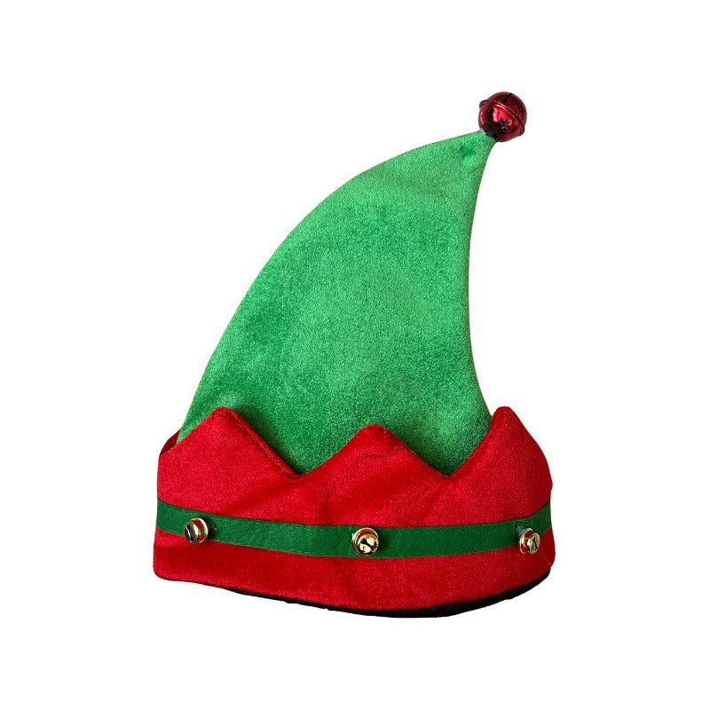Gorro Espuma Elfo Cascabel Navidad Color Verde Verde
