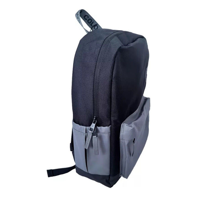 Mochila Moose Colo Colo De 16 L, Negra, Para Notebook Negro Liso