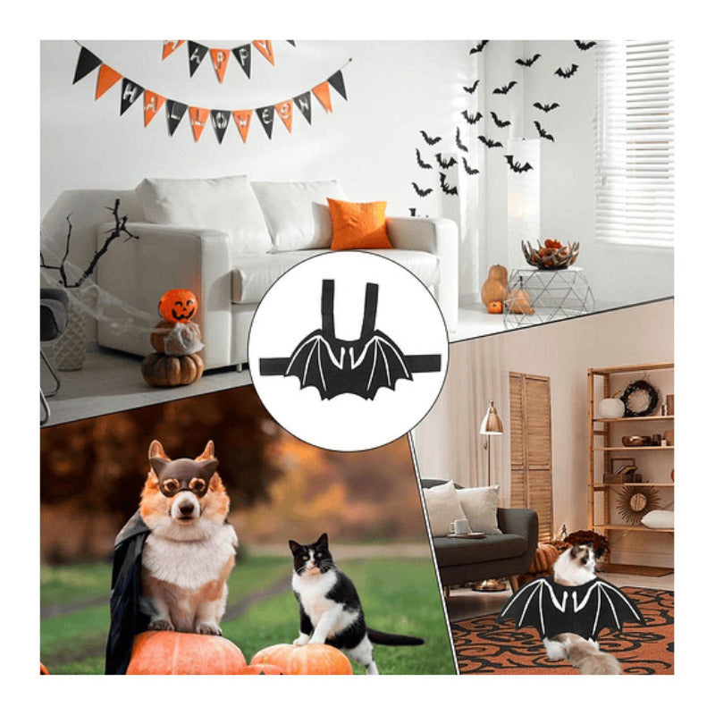 Disfraz Alas De Murciélago Para Gatos/perros Halloween