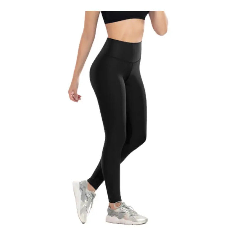 Calza Deportiva Control Abdomen/levanta Gluteos  Negro Lisa M